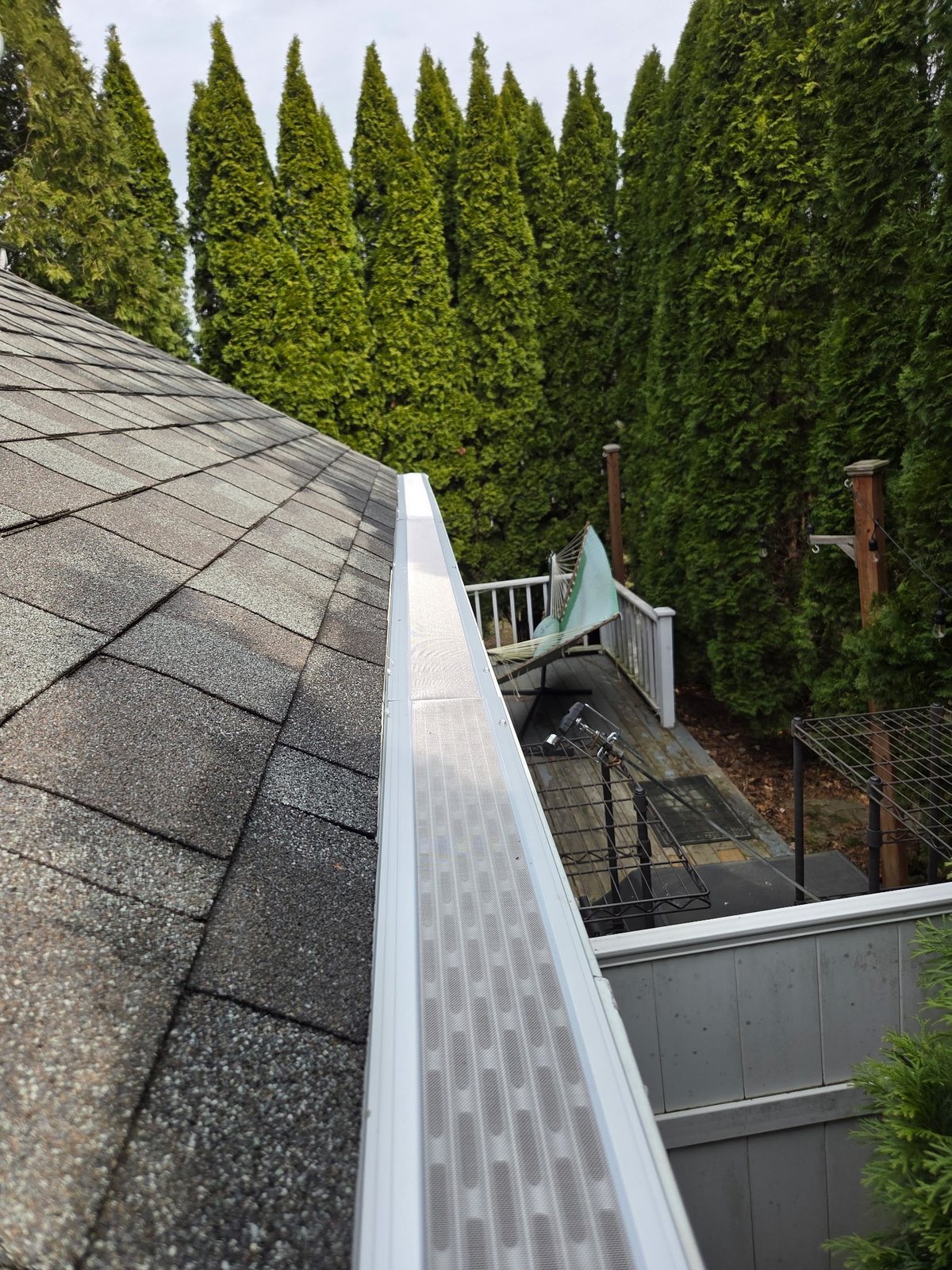 After photo of clean micro-mesh gutter guard installed by GutterForge